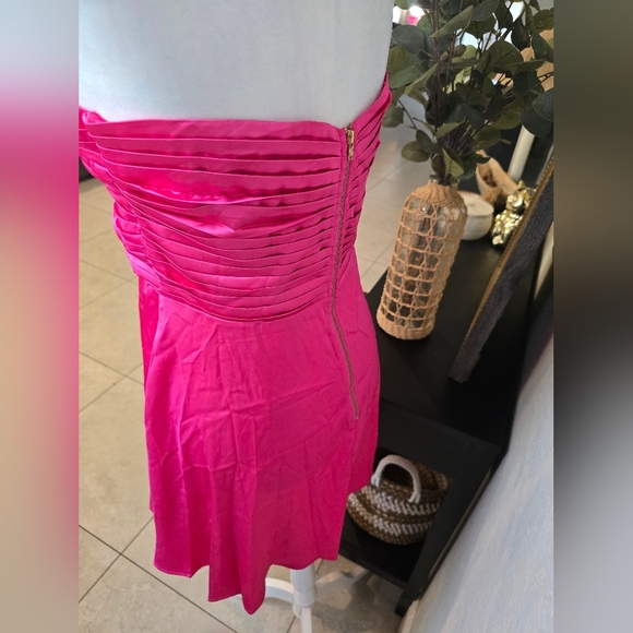 Runaway Vibrant Strapless Dress in Hot Pink Size L - Picture 6 of 6